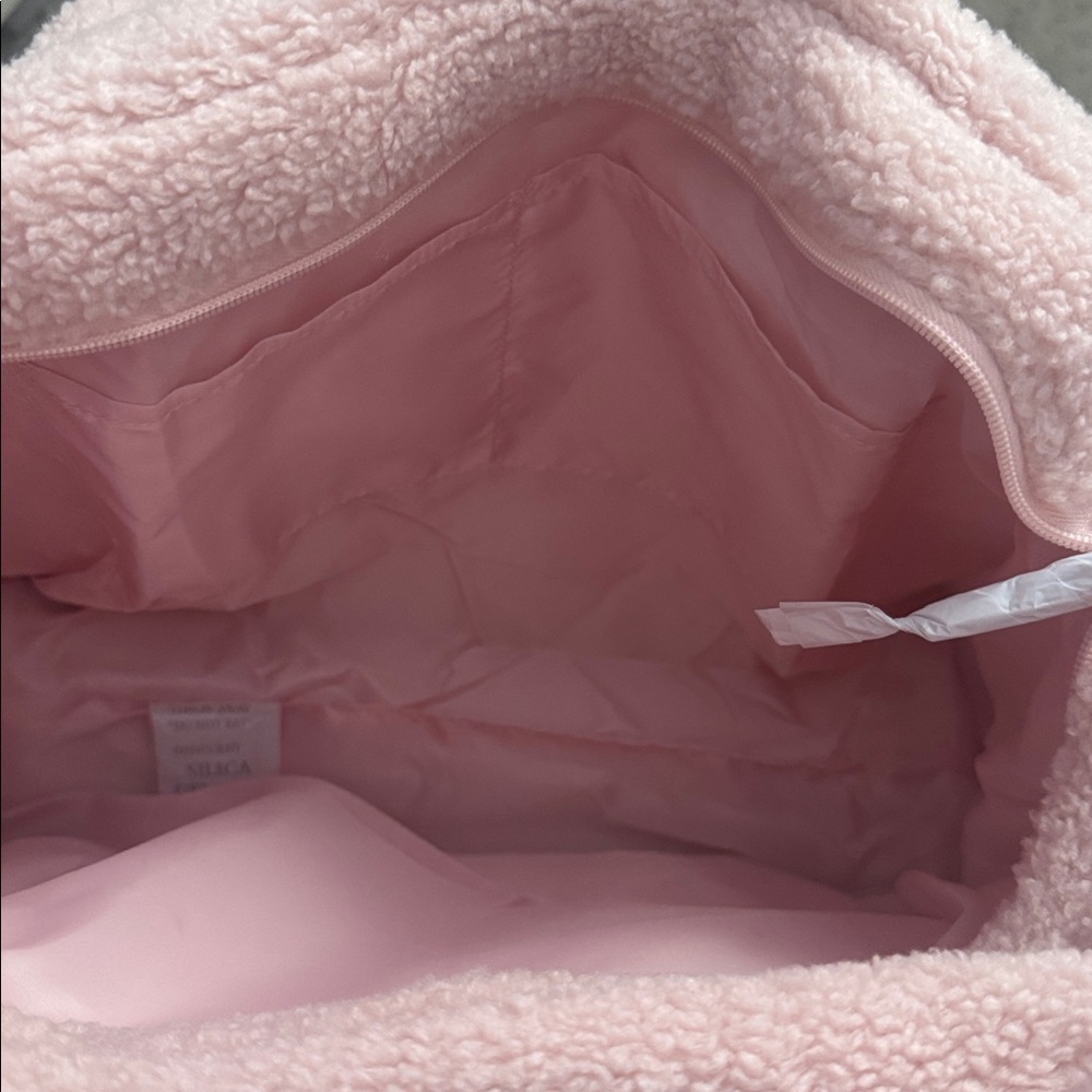 NWT VS PINK SHERPA TOTE BAG - Picture 3 of 3
